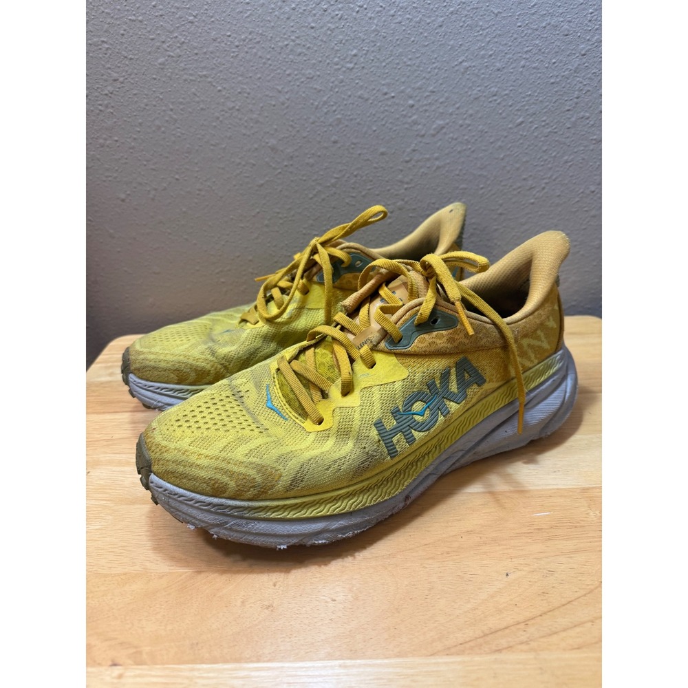 Hoka Challenger ATR 7 Mens 8.5 Yellow Trail Running Shoes 1134497 PFGY